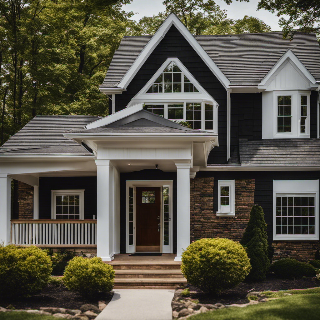 An image showcasing a newly renovated home in York, displaying the expertly installed roofing and siding services