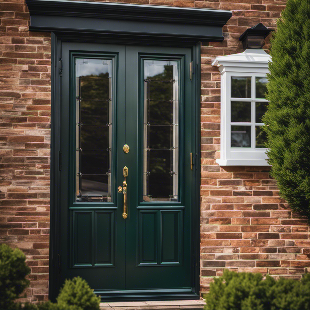 An image showcasing the transformation of a York home's exterior through window and door replacement