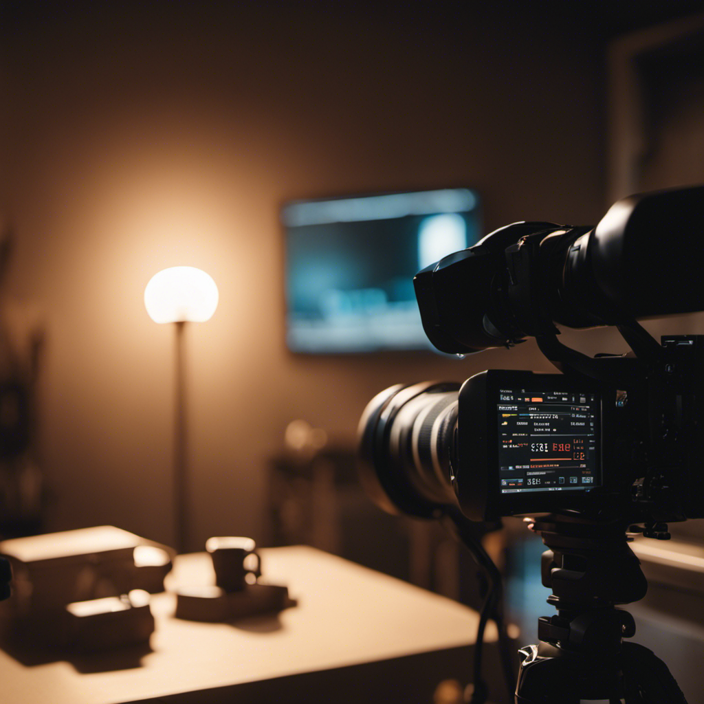 An image showcasing the interplay between natural and artificial lighting in a room, with a professional color consultant carefully considering the placement and intensity of light sources to achieve the perfect color balance