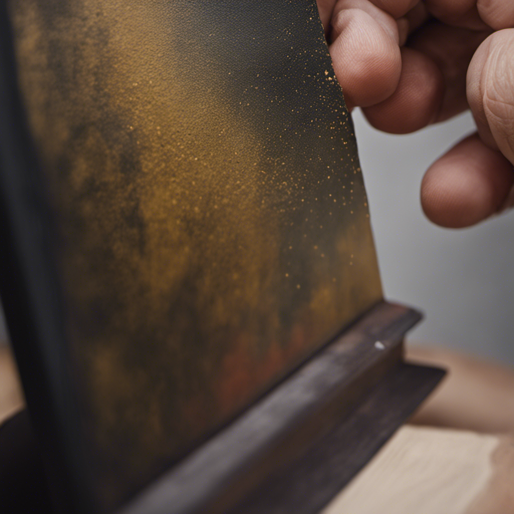 An image capturing the meticulous process of smoothing and sanding imperfections in York's painting finish