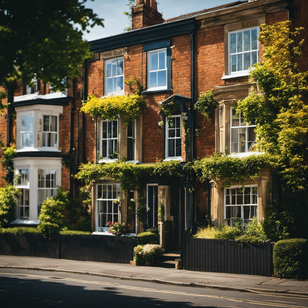 An image showcasing a painter's portfolio, displaying a wide range of beautifully painted homes in York