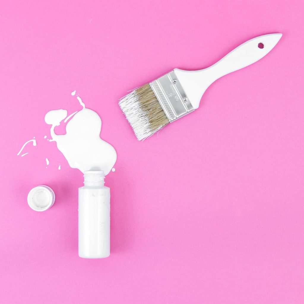 white paint brush