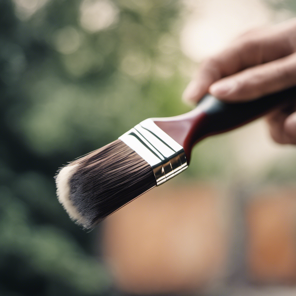 An image showcasing a close-up of a paintbrush smoothly gliding over a wall, revealing flawless strokes and perfect coverage