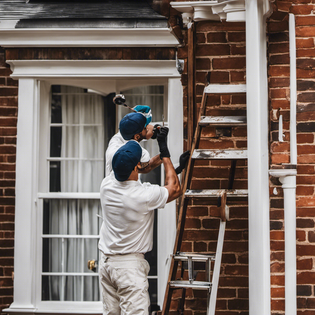 An image that showcases the skill and precision of Expert York Painters' residential exterior painting services