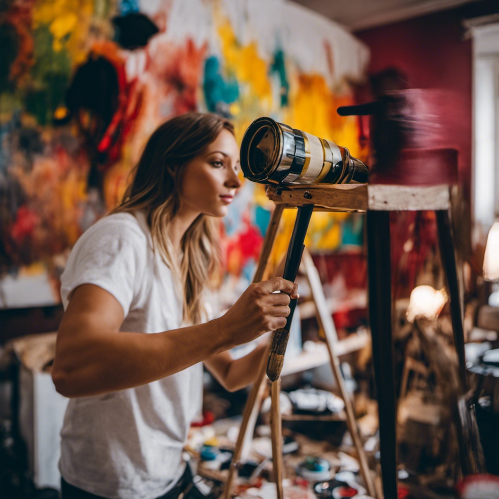 An image showcasing a group of skilled painters meticulously applying brushstrokes to transform a room from drab to stunning