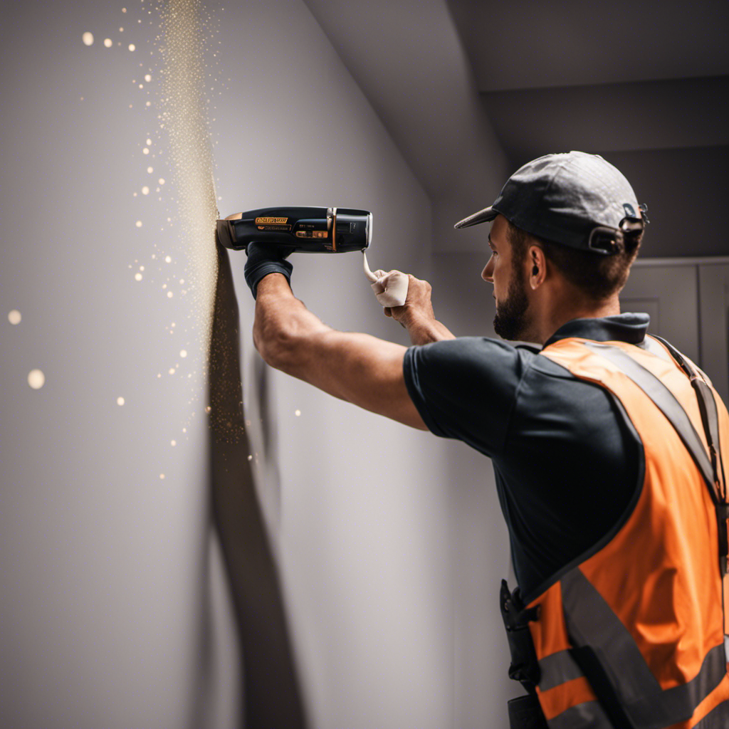 An image showcasing a professional wallpaper installer seamlessly spreading adhesive onto a smooth wall surface in York