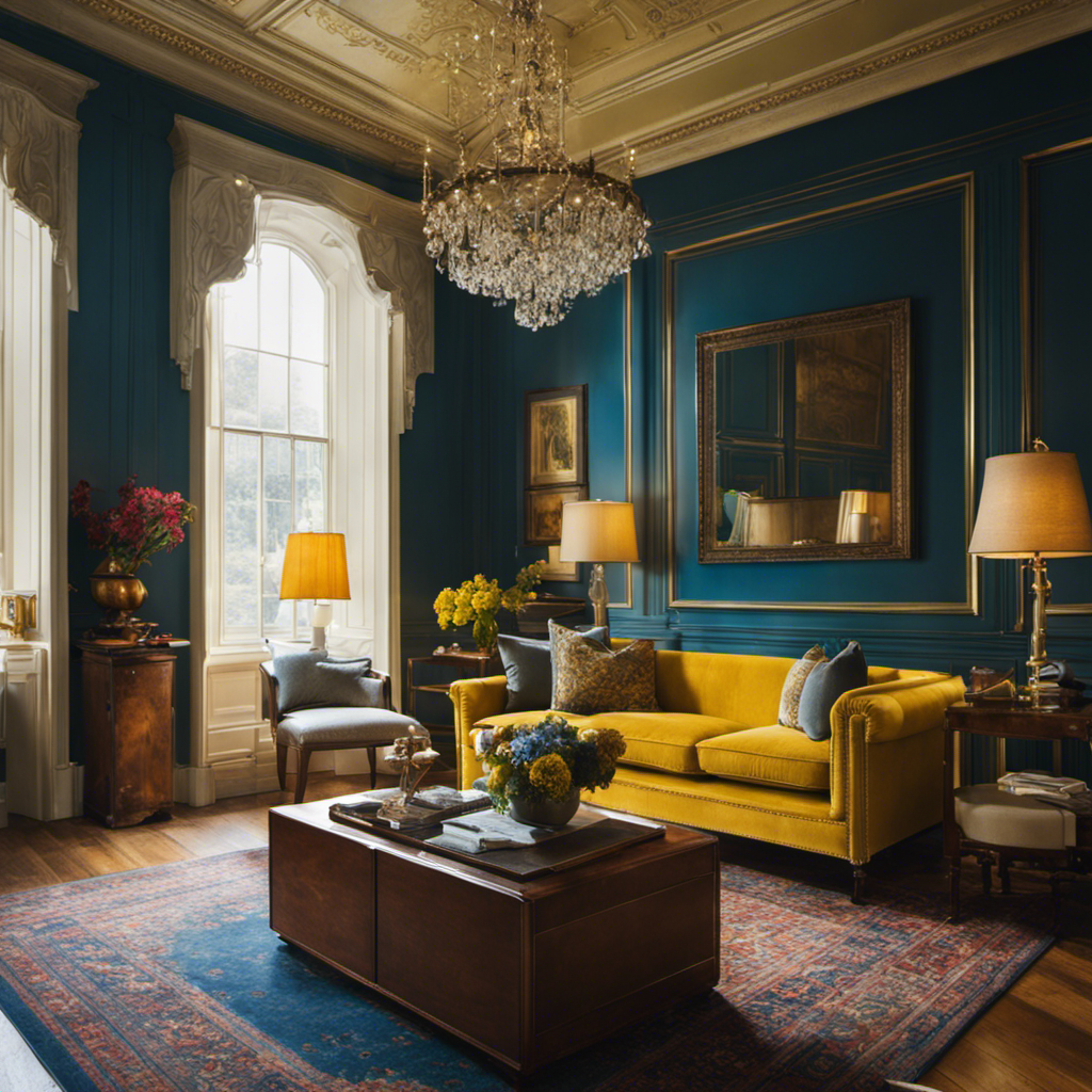 An image showcasing a meticulously painted room in York, with carefully selected colors that evoke a harmonious ambiance