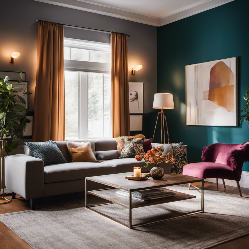 An image capturing the elegance of a modern, transformed living room