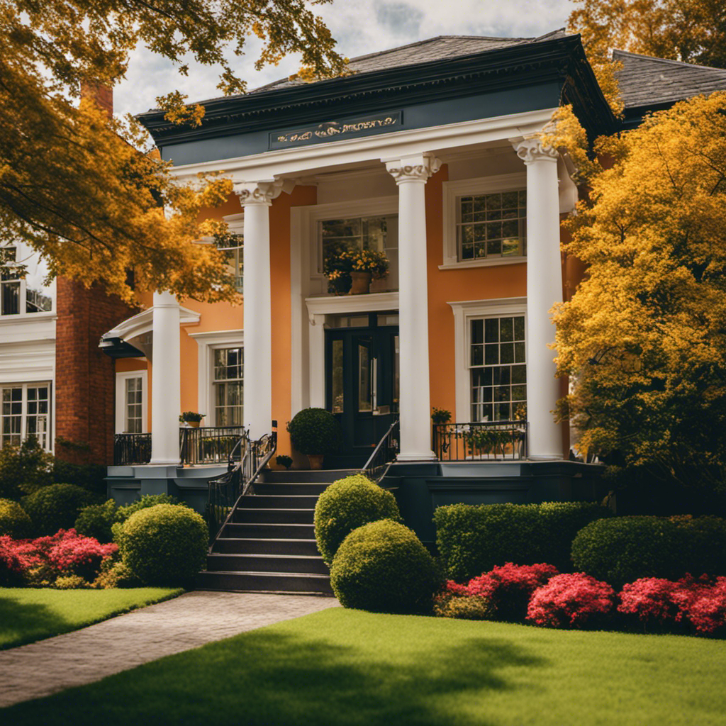 An image depicting a beautifully painted residential home, showcasing the skillful work of top-rated York painters