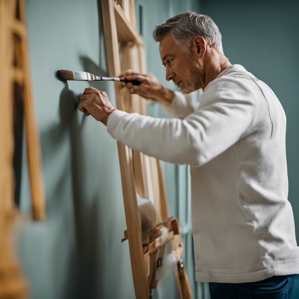 An image of a skilled interior painter in York, meticulously applying a fresh coat of paint to a wall