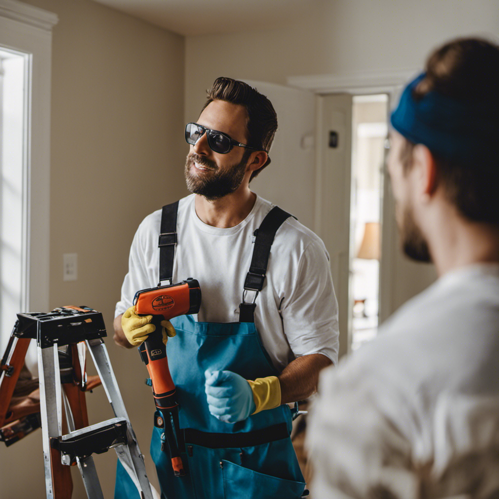 An image of a skilled painting contractor meticulously transforming a York home's interior, showcasing their affordable solutions