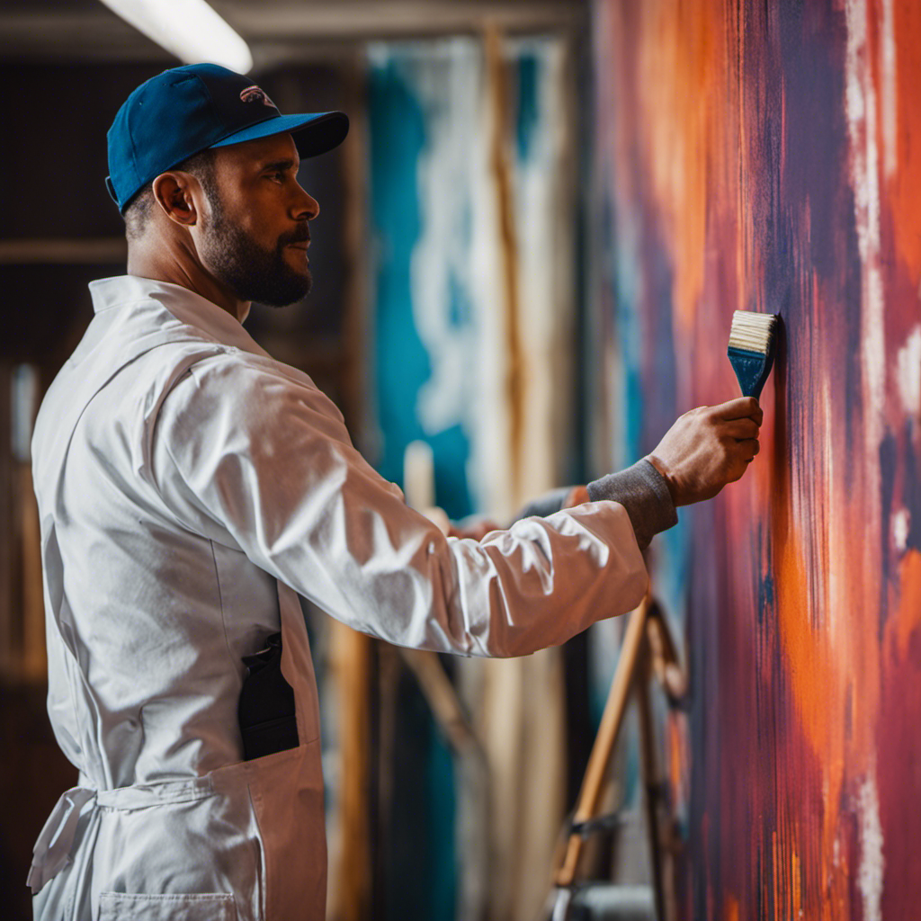 An image of a skilled interior painter in York, meticulously applying a fresh coat of paint to a wall