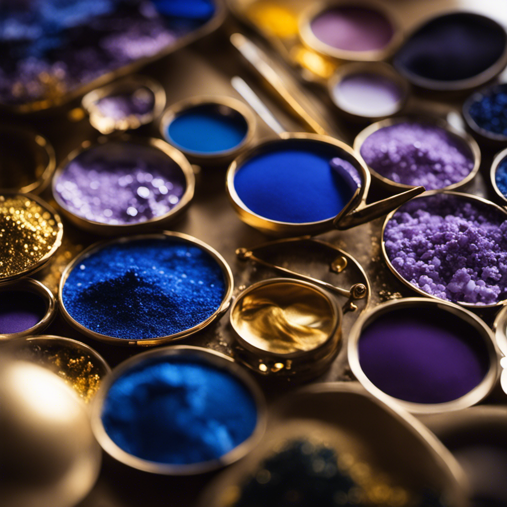 An image showcasing an artist's palette filled with vibrant shades of majestic cobalt blue, soft lilac, and shimmering gold, ready to breathe life into your York painting project