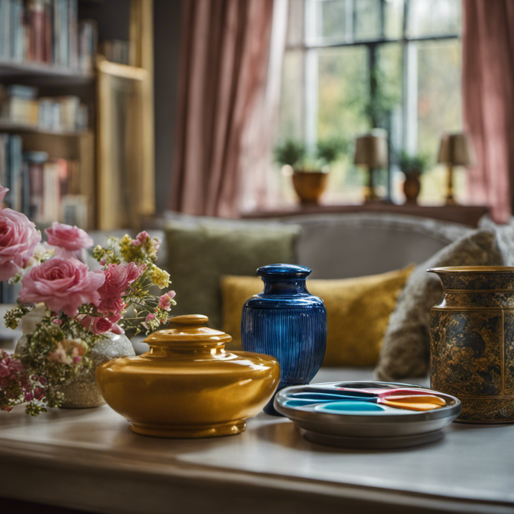 An image showcasing the enchantment of an expert home makeover in York: A skillful hand delicately transforming a dull room into a vibrant oasis, through masterful strokes of paint, elegant furniture, and captivating decor