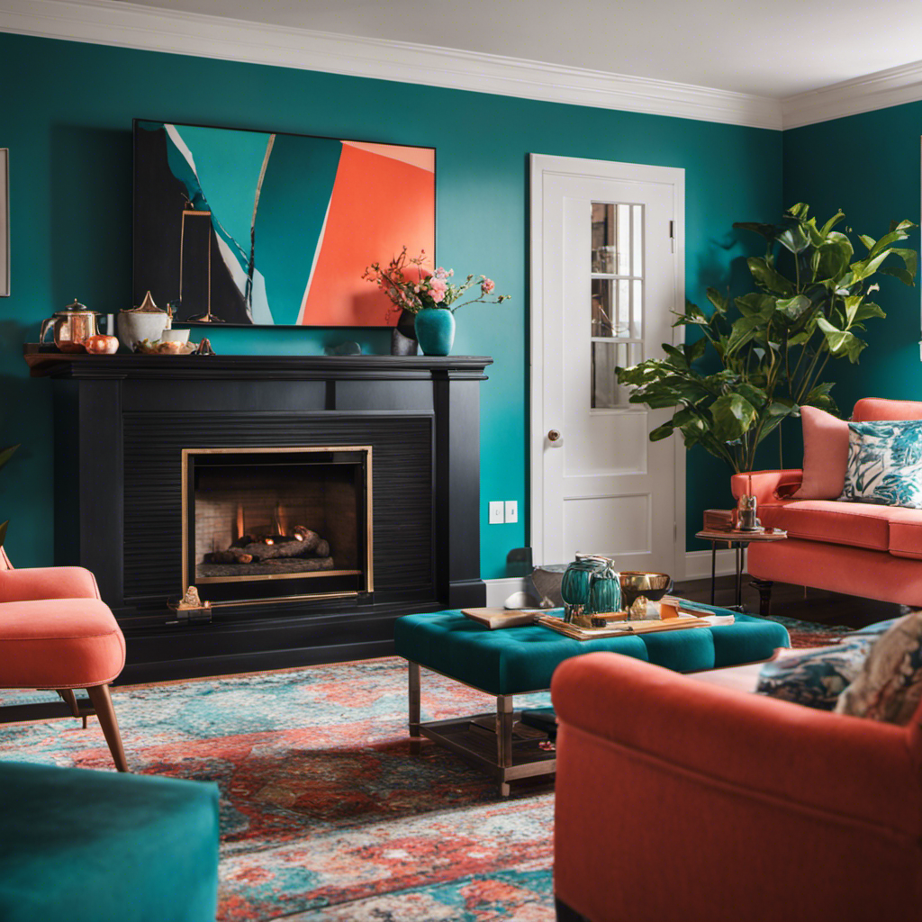 An image showcasing a vibrant, modern living room in York