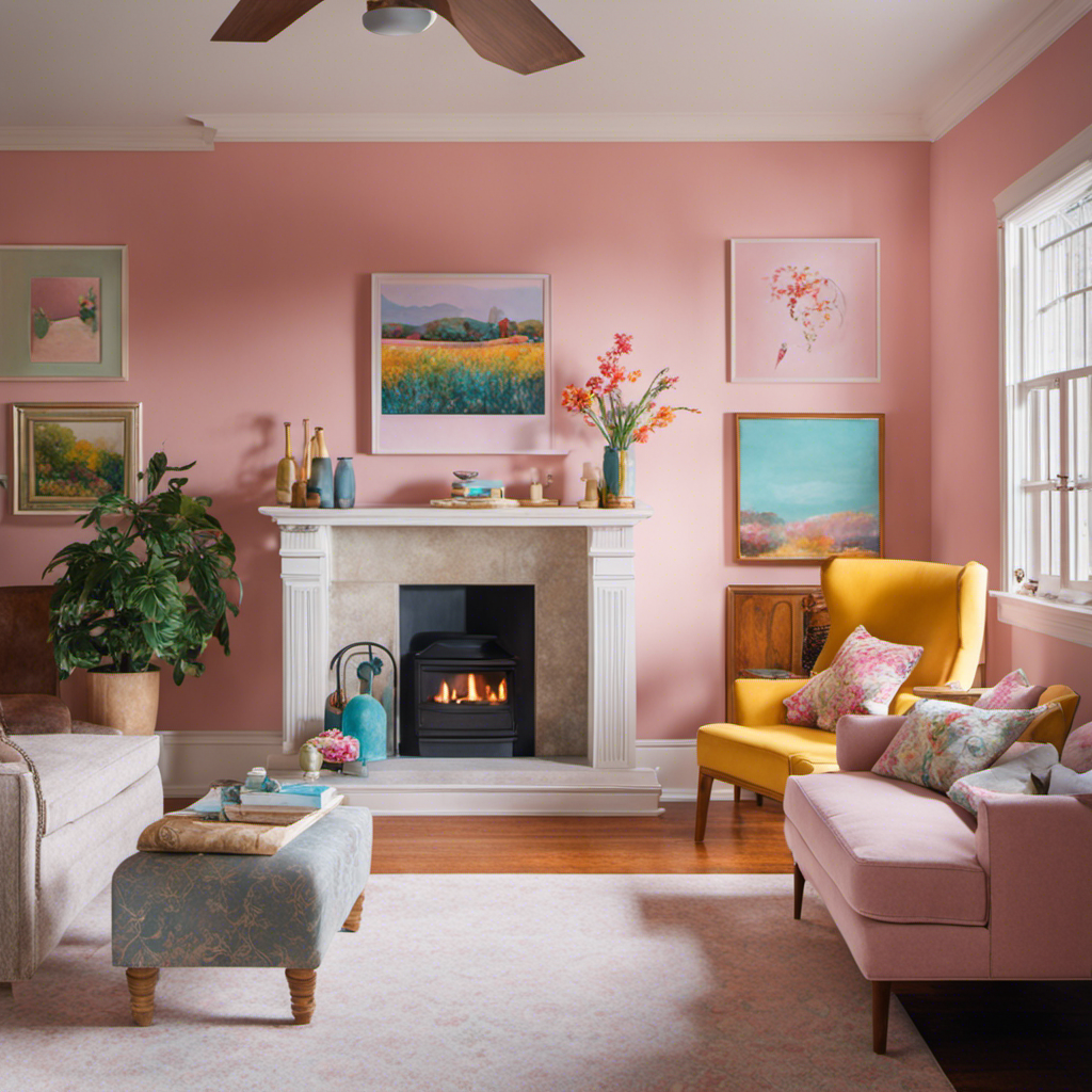 An image showcasing a vibrant, spacious York home with walls painted in soothing pastel colors, evoking a sense of tranquility