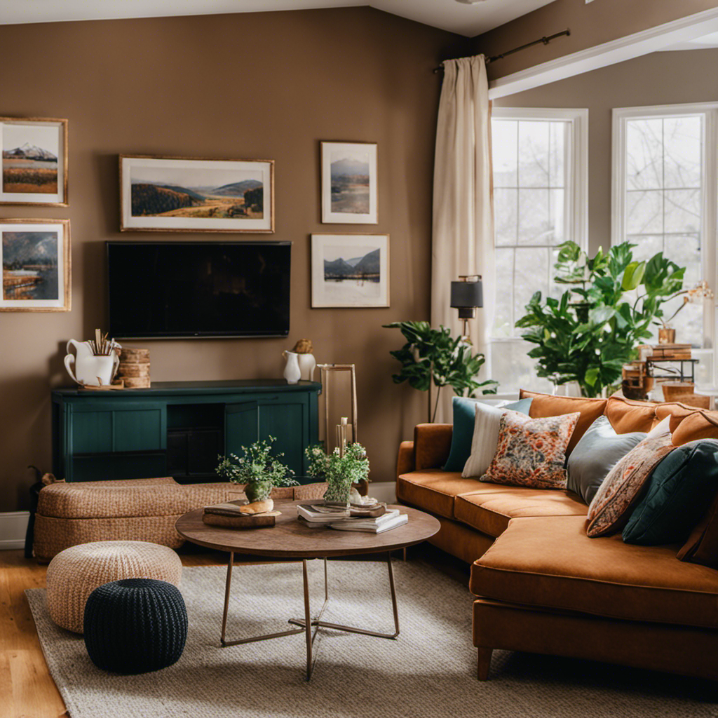 An image showcasing a cozy living room in York, transformed by budget-friendly interior painting