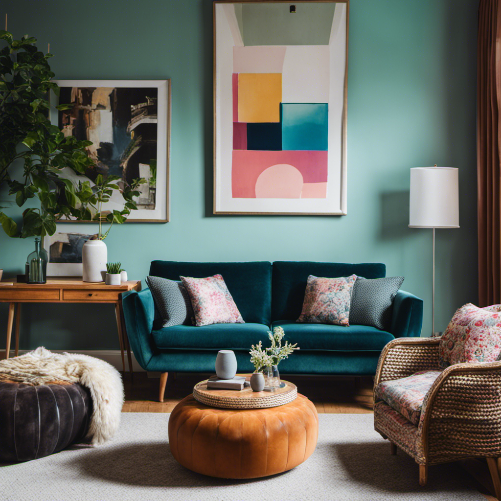 An image showcasing a beautifully transformed living room in York, with freshly painted walls in vibrant colors, highlighting the benefits of affordable interior painting solutions