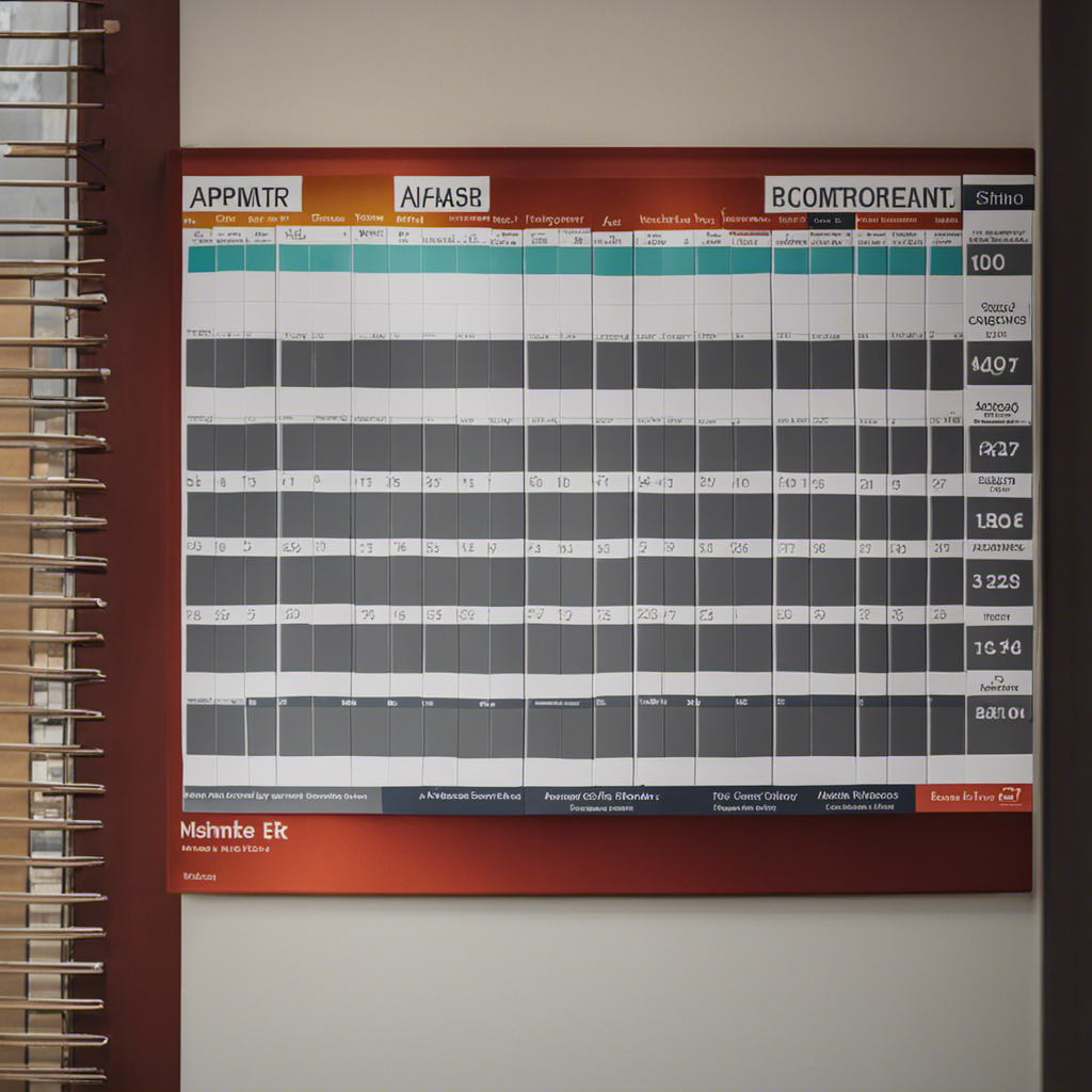 An image showcasing a neatly organized calendar with color-coded appointments for skilled painters and decorators in York