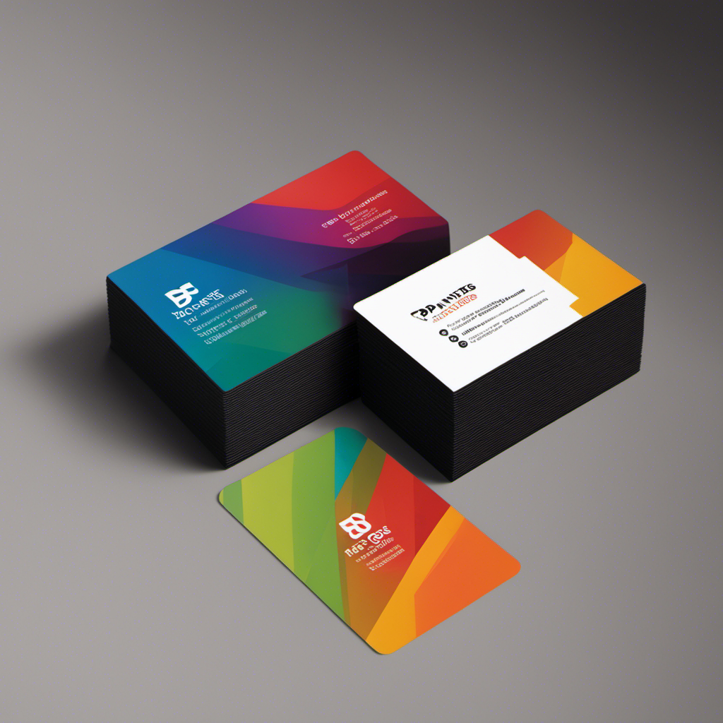 An image showcasing a sleek, modern business card with the contact details of top-notch painters and decorators in York