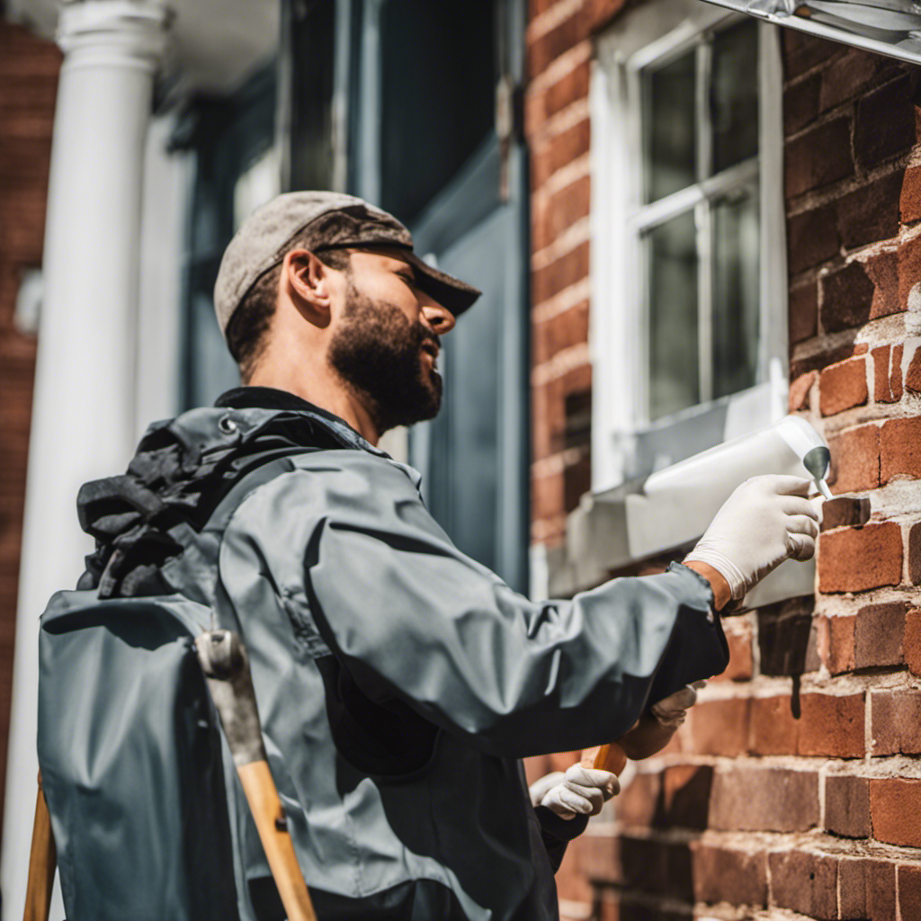  a stunning transformation as a skilled painter meticulously applies a fresh coat of paint to a York home's exterior, enhancing its curb appeal and protecting it from the elements