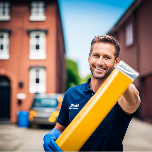 An image showcasing the step-by-step process of York's top-rated exterior painting services: from meticulous surface preparation, priming to flawless brush strokes and the final finish, capturing the essence of professional craftsmanship