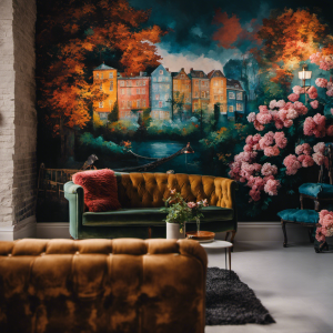 An image showcasing a meticulously painted wall in York's Ultimate Guide to Achieving a Perfect Paint Finish